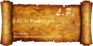 Léh Pompilla névjegykártya